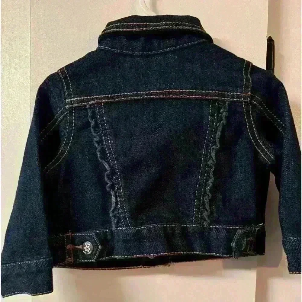 Girls 6-9m Children’s place denim jacket EUC